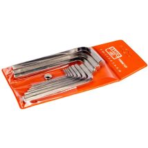 Metrischer Sechskant-winkelschraubendreher-satz, Vernickelt, 2 Bis 10 Mm - 10-tlg. - Bahco