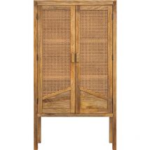 Rendez-vous Déco - Armoire en cannage et bois 2 portes - tiki