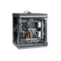 Ohmtec - Baie de brassage et porte en verre avec serrure à clé