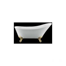 Rogier&mothes - Baignoire ancienne sur pieds balmain Blanche 161 cm Pieds d'Aigle Dorés