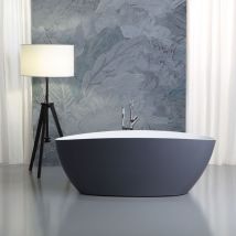 Baignoire autoportante grise moderne