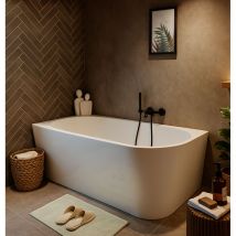 Badplaats - Baignoire autoportante Isia 170 x 80 x 58 cm - Bain blanc - Droite