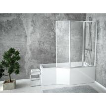 Baignoire Bain d'angle 170x75 Droite avec tablier en acrylique, Siphon de bain et pieds (support) - Set 4en1 - Fabriqué en UE - BADLAND INTEGRA