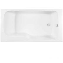 Baignoire bain douche Jacob Delafon Malice antidérapante, version droite 170x90 cm Blanc mat