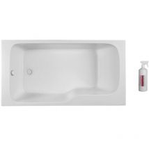 Baignoire bain douche Jacob Delafon Malice + nettoyant 170 x 90, version gauche