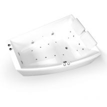 Spalina - Baignoire balnéo 2 places sangha duo Wave Droite L170xl(120x70)xH63cm, by