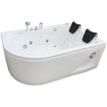 Eliteshopping - Baignoire Balnèo blanc 170 x 115 cm pour 2 personnes 15 jets– Dahlia