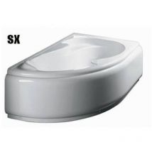 Glass - Baignoire d'angle coque mod. grâce avec panneau