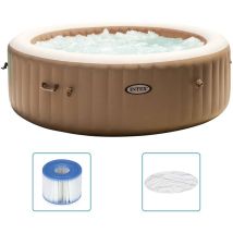 Intex - Baignoire de massage à bulles ronde PureSpa 216x71cm 6 personnes