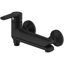 Sea-horse - Robinet Mitigeur Baignoire Noir Mural Bec Pivotant Yo