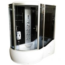 Eliteshopping - Baignoire-douche d'hydromassage Chromothérapie 170 x 90 cm – Raven