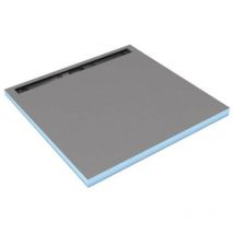 Receveur à carreler Wedi Fundo Riolito Neo, avec écoulement linéaire 120 x 120 cm