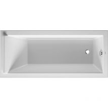 Duravit - Baignoire Starck rectangulaire 1700x750 mm, avec un dossier, avec un appui-tête, en Acrylique sanitaire, blanc