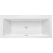 Roca - Baignoire en acrylique rectangulaire à encastrer vythos Biplace 1600 x 750 mm