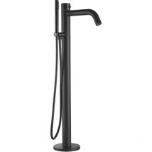 Robinet De Baignoire Noir Avec Douchette Cm 96,5x6x6 Sined Doccia Oristano Nera