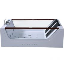 Baignoire hydromassage pour 2 personnes 180 X 120 cm 26 jets – Pearl