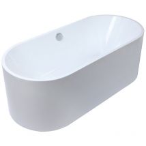 Baignoire îlot design - 221 l - 170 x 75 x 58 cm - Blanche - katoucha