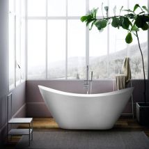 Baignoire îlot Ovale Autoportante Design Libre Siro