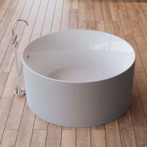 Spalina - Baignoire îlot ronde loom 2.0 Grise 130x130cm, by