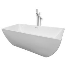 Eliteshopping - Baignoire Ilôt 170 X 75 Cm + Robinet Mitigeur Colonne – Destiny
