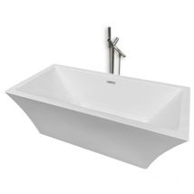 Eliteshopping - Baignoire ilôt 170 x 80 cm + Robinet Mitigeur Colonne – Heaven