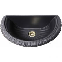 Fonderia Bongiovanni - Baignoire murale modèle Liberty pour jardin potager avec bonde en laiton au choix : polie