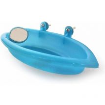 Baignoire à perroquets avec miroir pour animaux de compagnie, accessoires de cage à oiseaux, miroir de bain, boîte de douche, cage à oiseaux, jouet