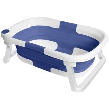 Haloyo - Baignoire Pliable BéBé,Bassin de Douche Portable ,La baignoire pour bébé convient aux nouveau-nés aux tout-petits,63 x 43 x 20 cm,bleu