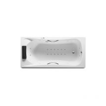 Baignoire rectangulaire hydromassante BeCool Total 1700 x 800 mm blanc Roca