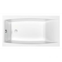 Baignoire rectangulaire 140x75 cm VIRGO encastrable en acrylique + tablier central