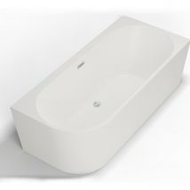 Spalina - Baignoire semi-îlot Murale capri 180 Droite l. 180 x l. 81 cm, by