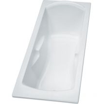 Porcher - Baignoire Acrylique Rectangulaire Ulysse 2 avec Accoudoirs et repose Tête 170X70 Blanc -Idéal Standard