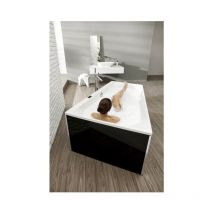 Baignoire trapézoïdale THASOS 1750x1100x490mm blanc