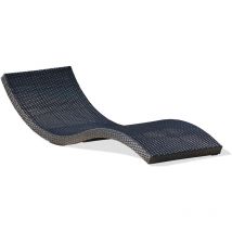 Dcb Garden - cancun - Bain de soleil en résine tressée noire