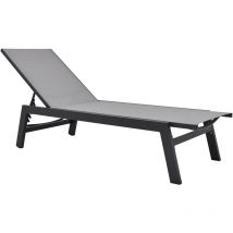 Bain de soleil en aluminium avec pied pliant cesena