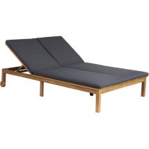 Bain de soleil en bois bergame