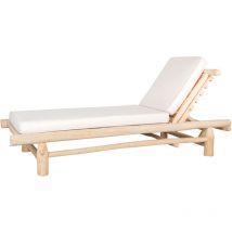 Bain de soleil en teck