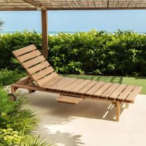 Wanda Collection - Bain de soleil en teck massif Fabio