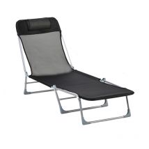 MH - Bain de soleil pliable bruno noir