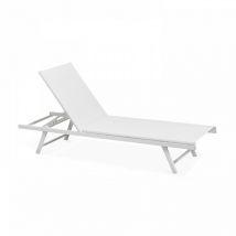 Oviala - Bain de soleil en acier blanc