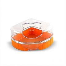 Bain Hamster, Sauna Compact Petit Hamster pour Animaux Domestiques (1 Pc - Orange)