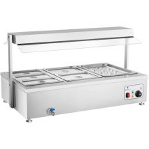 Bain Marie Avec Compartiment Pour Viande Et Robinet De Vidange Acier Inoxydable