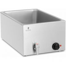Helloshop26 - Bain-marie chauffe-plat bain-marie professionnel 600 watts 1 x gn 1/1 Robinet De Vidange