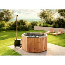 Finntherm - Bain nordique - Copenhague Edition spa Gris Bois thermique 180 x cm
