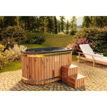 Finntherm - Bain nordique Malmö Édition Spa - Série e Naturel Bois thermique 118 x 185 cm