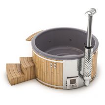 Finntherm - Bain nordique Stockholm Édition Spa Naturel Bois thermique 200 x cm