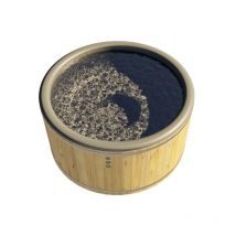 Finntherm - Bain nordique Stockholm - Série e Naturel Bois thermique 220 x cm