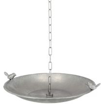 Water In The Garden - Bain oiseau en fer galvanisé avec chaine