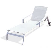 Parisgarden - ibiza - Tumbona de aluminio y lona plastificada - paris garden