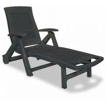 Dakota Fields - Bair Reclining Sun Lounger by Anthracite